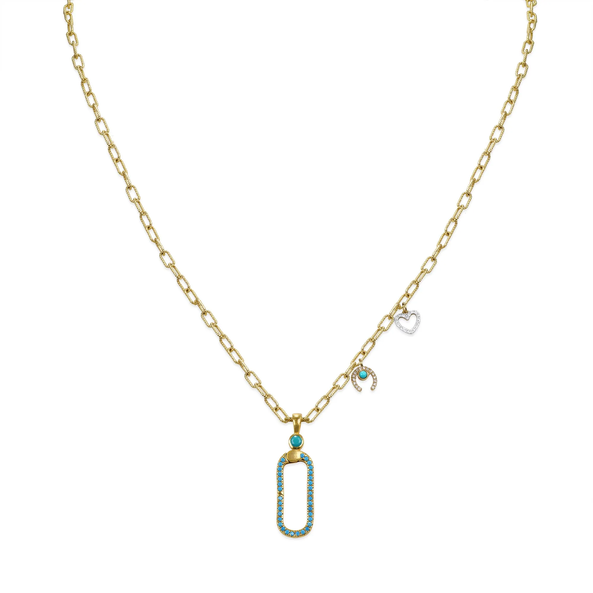 3 Layers Necklace of Turquoise