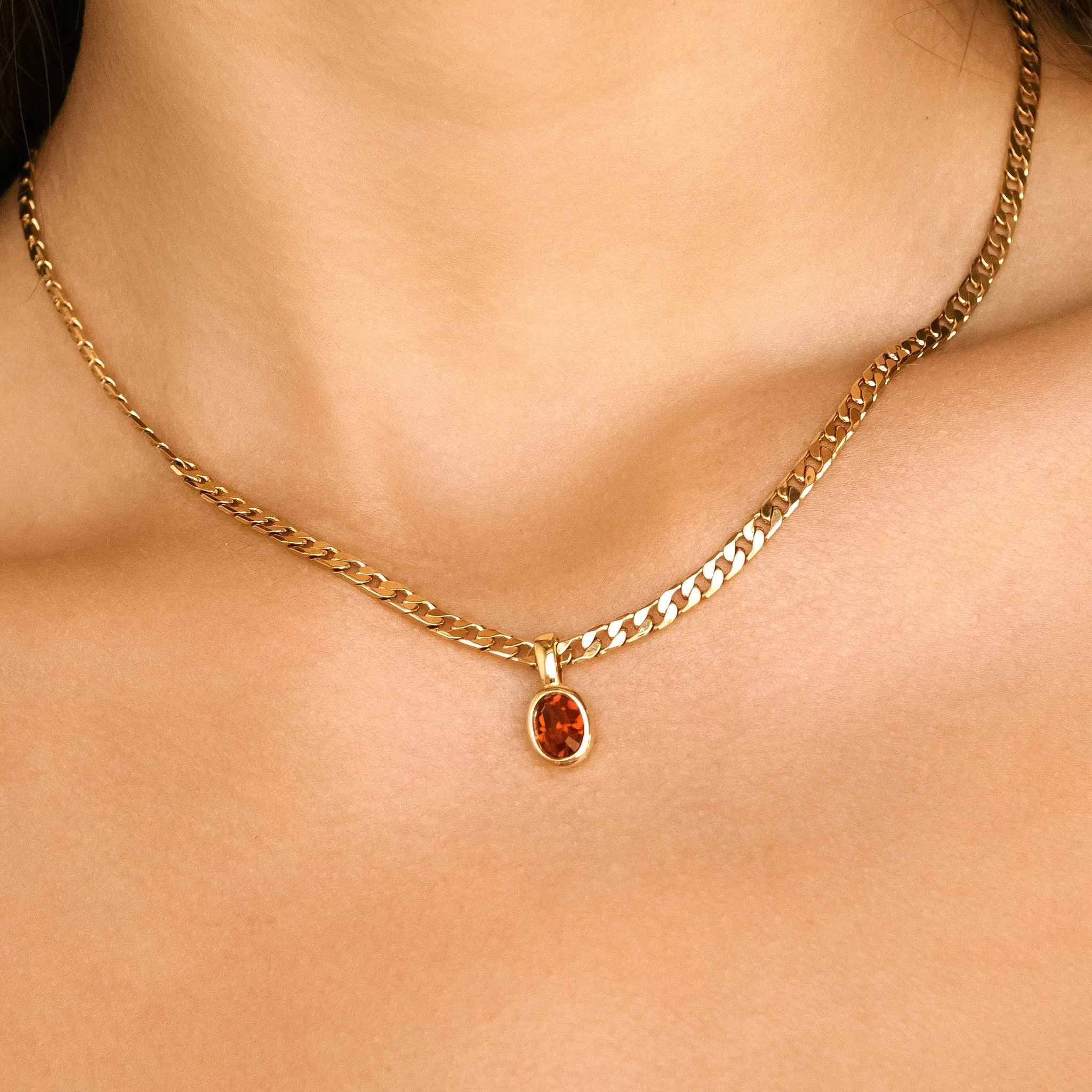 Bella Necklace - Ruby Red