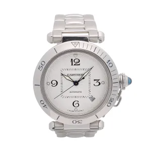Cartier Pasha Automatic Date 2378 Silver Dial Stainless Steel 38mm (Preowned)