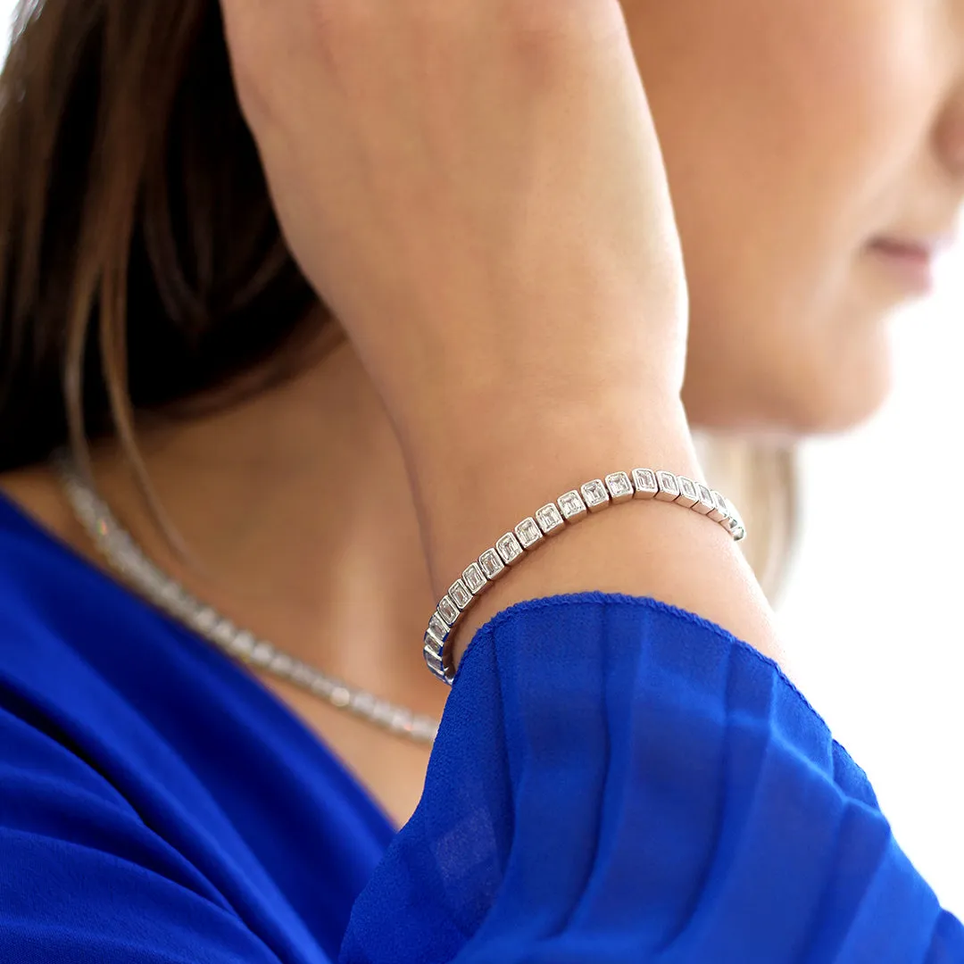 Cassidy Emerald Line Bracelet