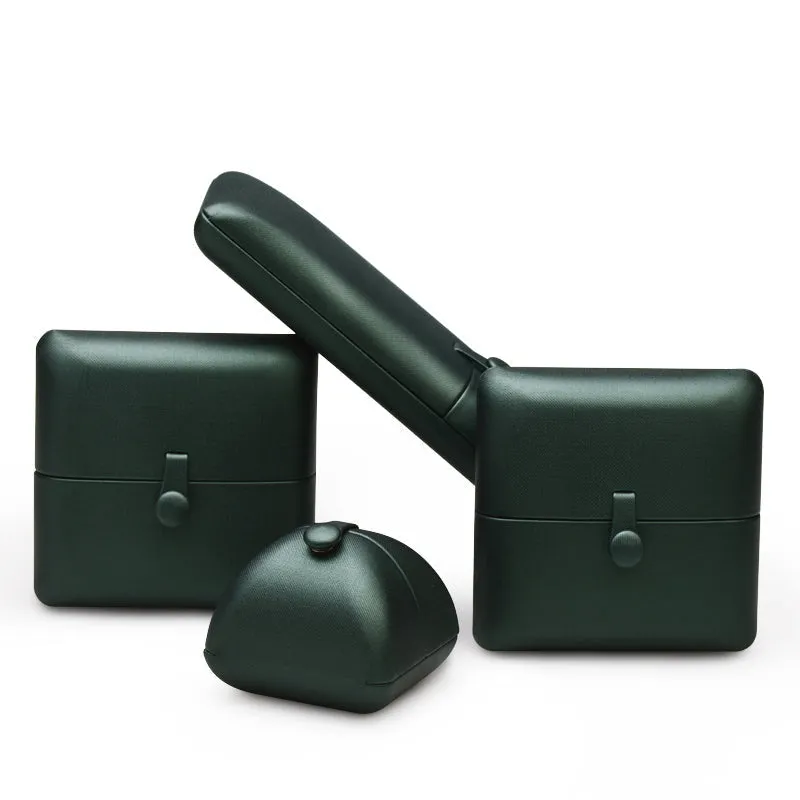 Emerald Green PU leather Bracelet Chain Gift Box H109