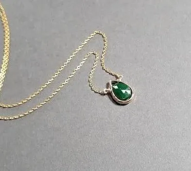 Emerald Pendant Necklace