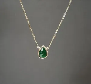 Emerald Pendant Necklace
