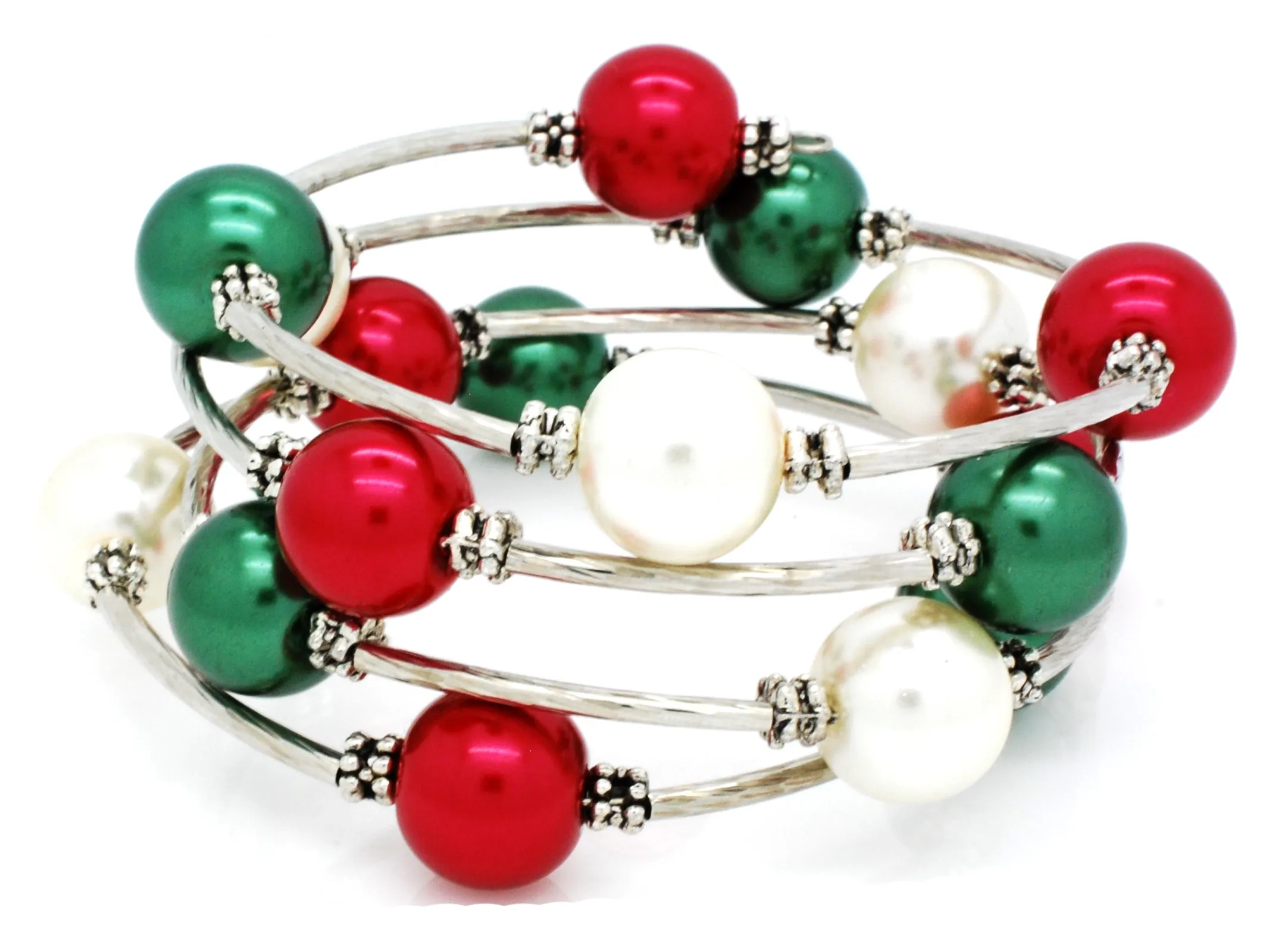 Faux Pearl Wrap Bracelet
