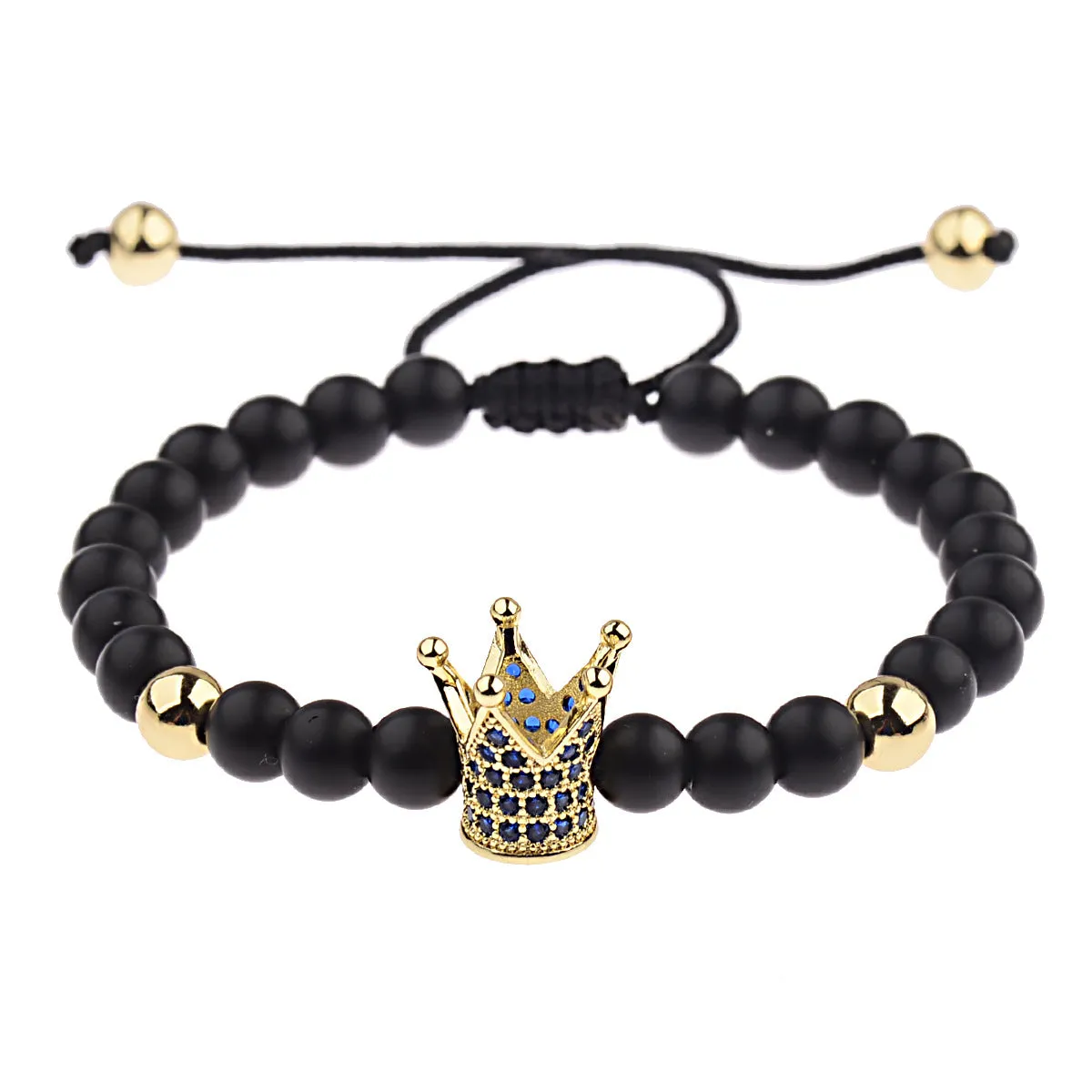 Micro-inlaid Frosted Zircon Crown Bracelet