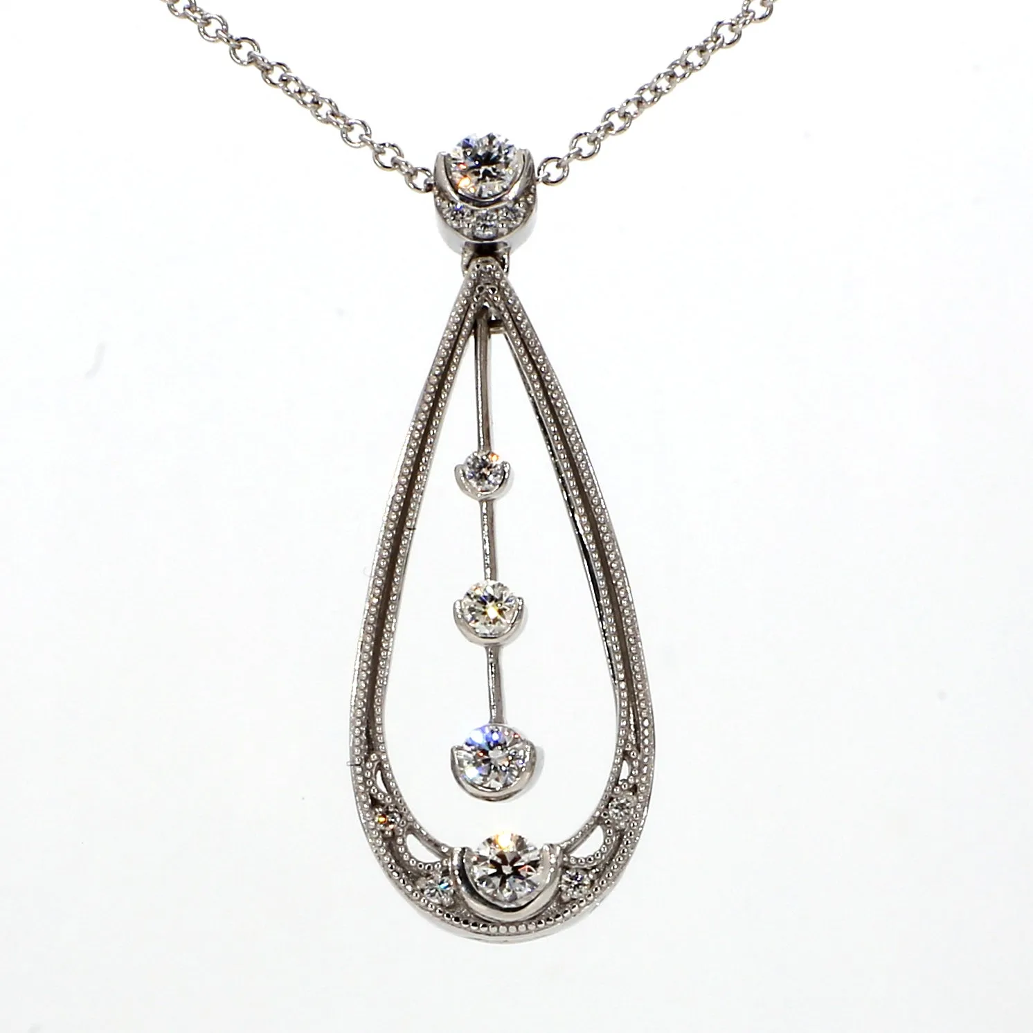 TACORI Dangle Drop Diamond Necklace