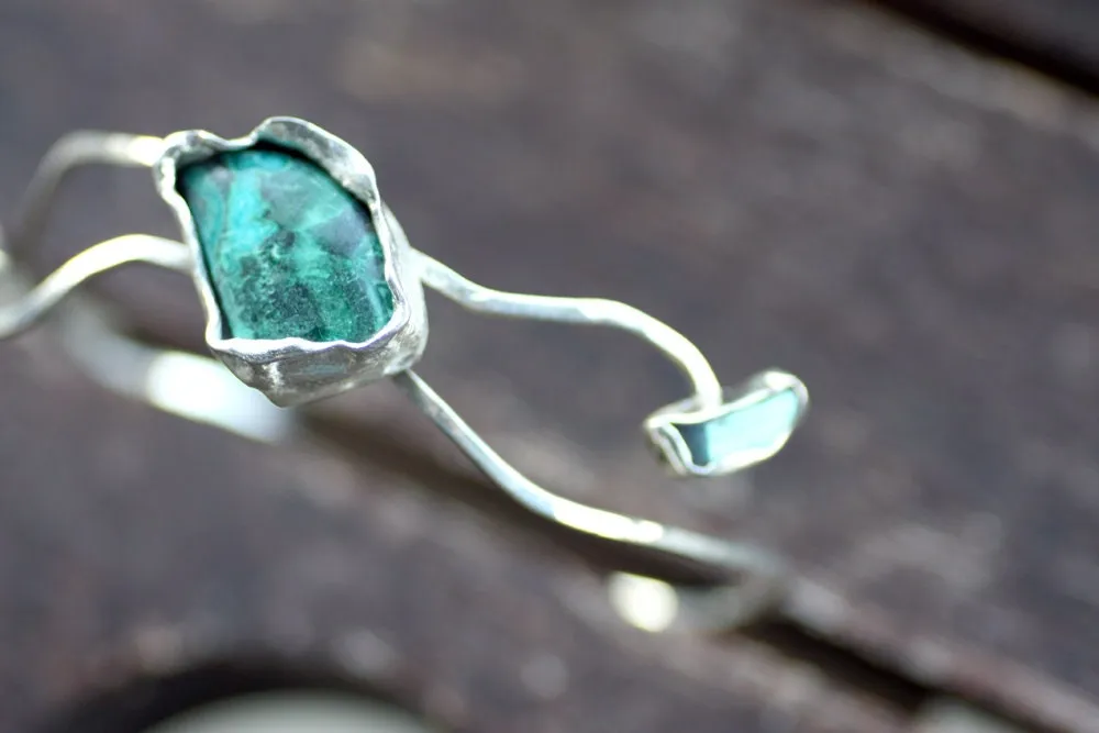 Turquoise, Aquamarine and Labradorite bracelet