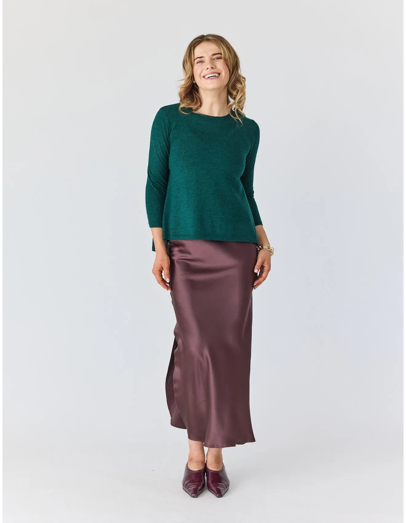 Wellesley Sweater in Emerald