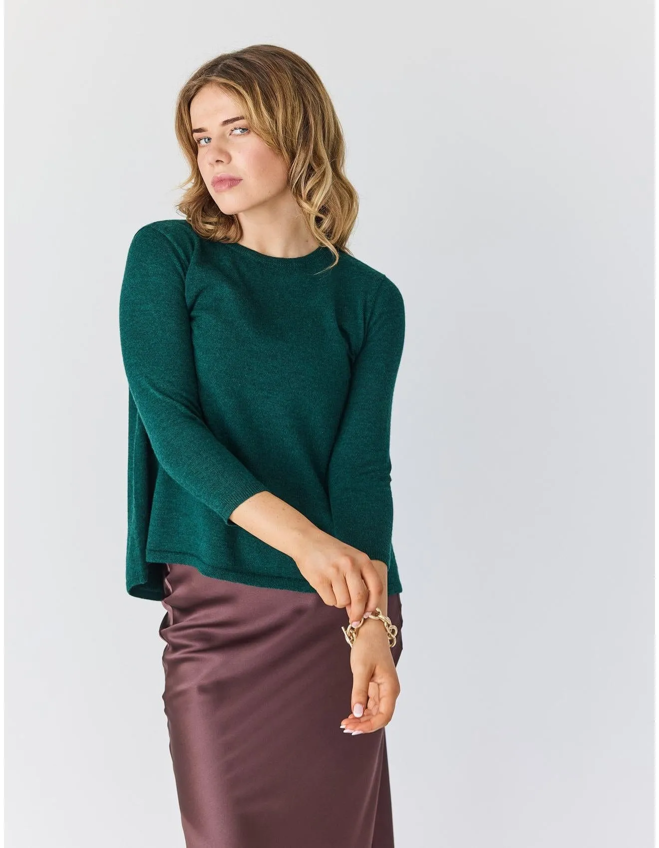 Wellesley Sweater in Emerald