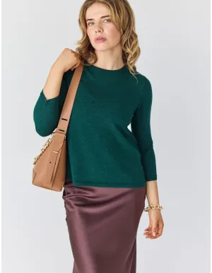 Wellesley Sweater in Emerald