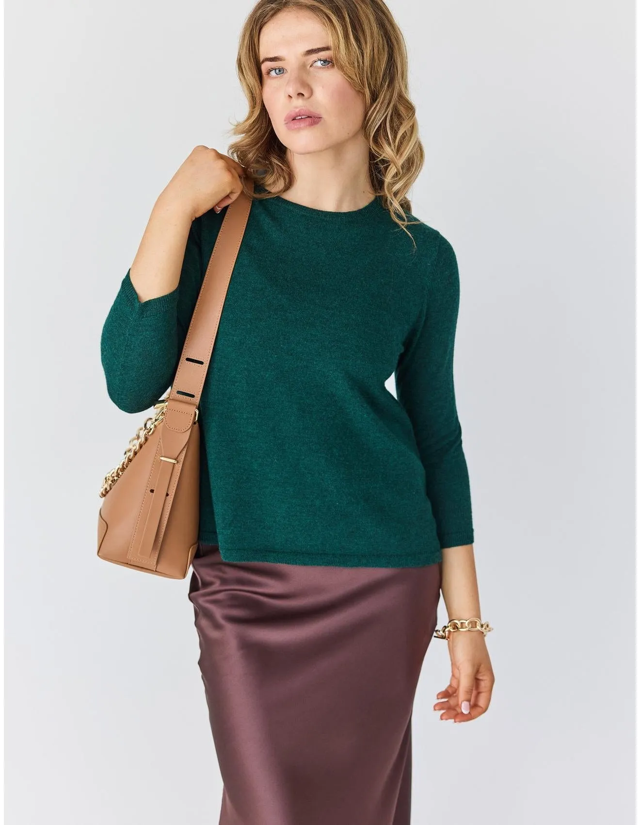 Wellesley Sweater in Emerald
