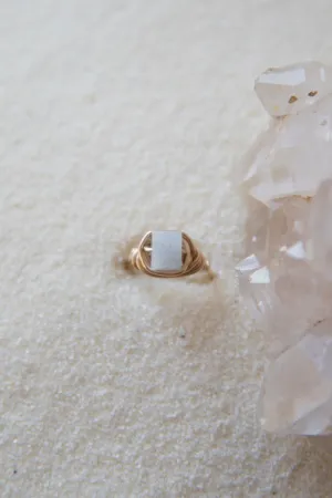 Wire Wrapped Ring | Aquamarine